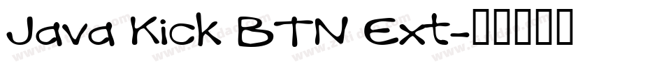 Java Kick BTN Ext字体转换